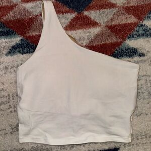 White One-Shoulder Women's Top